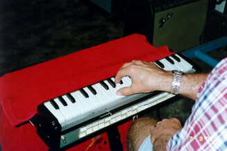 Max Playing the Musitron - 2001